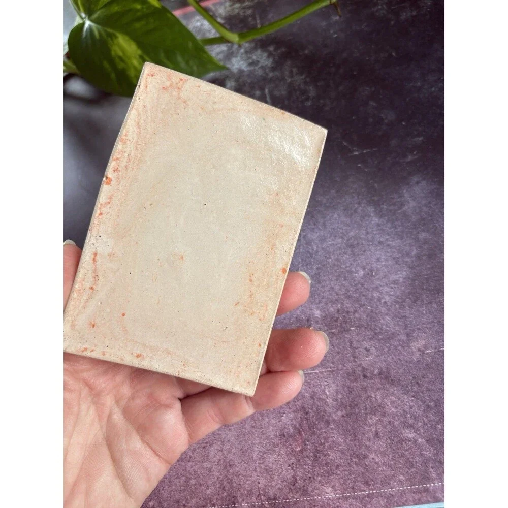 Handmade Soap Dish Cement Soap Holder Bathroom Kitchen Self Draining